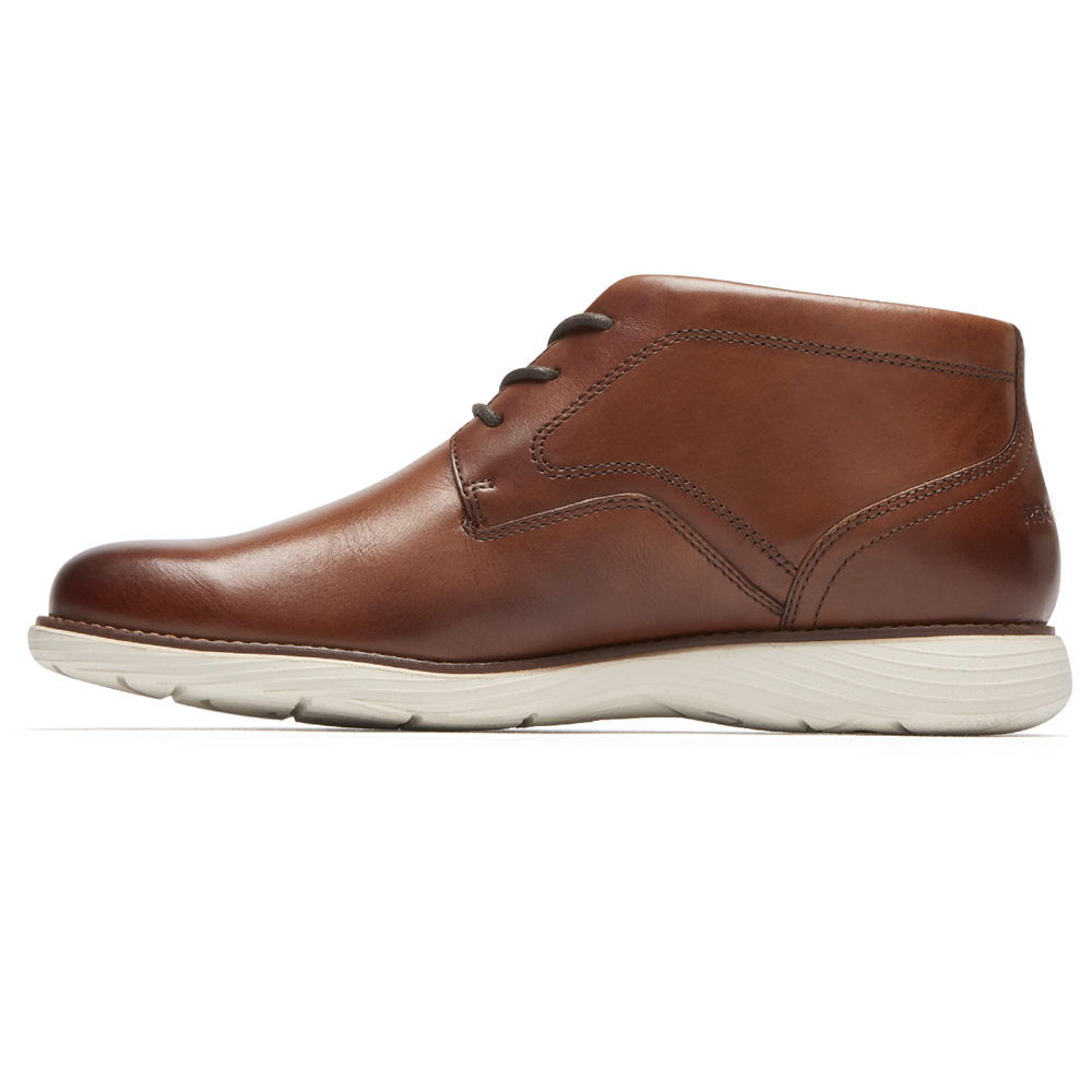 Botas Rockport Homem Marrom - Garett Chukka - 60789JNUF